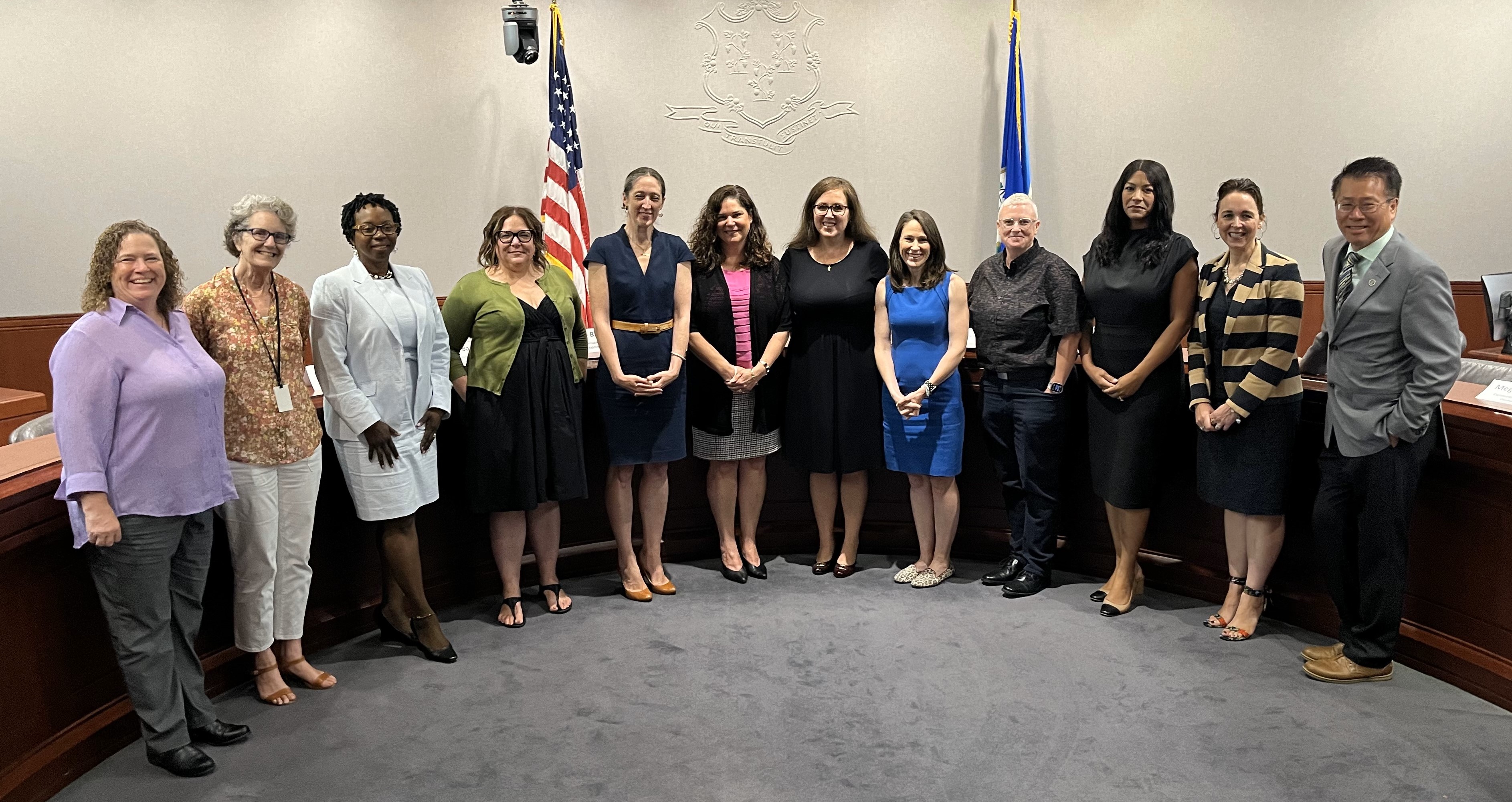 CCADV and WB Northeast Region staff, along with partners, participate in a roundtable on gender-based violence and harassment in Hartford, Conn. July 2024.