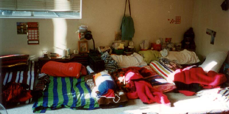 Workers at the El Monte sweatshop toiled long hours inside a converted garage and lived in crowded quarters. Photo by Paul Chang.