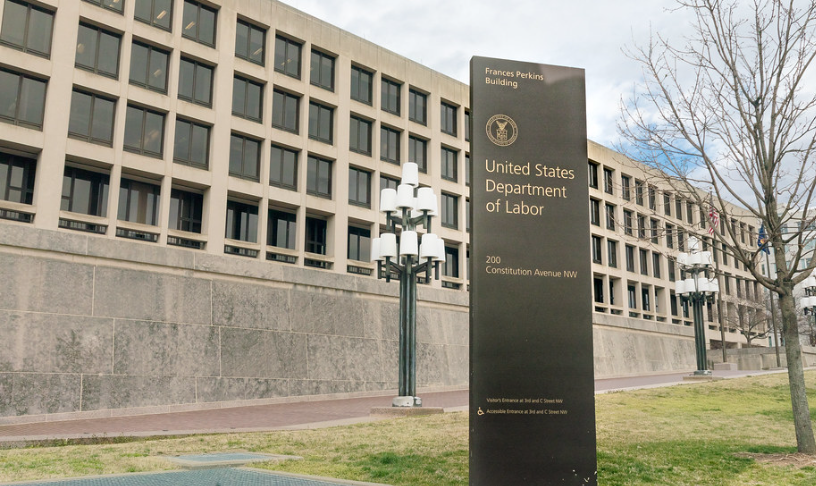 The outside of the Frances Perkins Building in Washington, D.C.