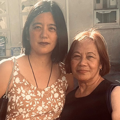 Patricia Nario Canites and her mother