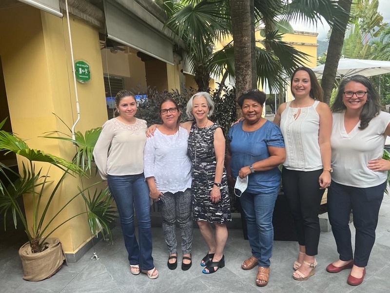 Thea Lee with women labor leaders in Honduras. 