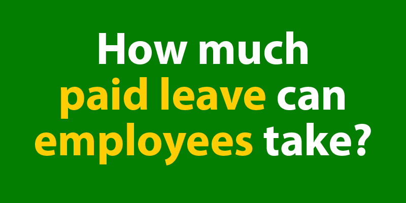 How much paid leave are you eligible for?