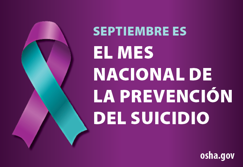 Septiembre es el Mes Nacional de la Prevención del Suicidio 