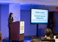 Acting Secretary Julie Su speaks at the Employment and Training Administration's Job Quality Academy Summit, part of President Biden's Investing in America tour.