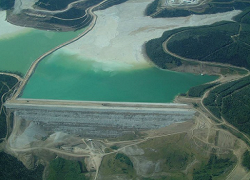 Photo of Fort Knox Tailings Dam, Northeast of Fairbanks Alaska