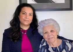 Analilia Mejia and her mother, Luz Mejia