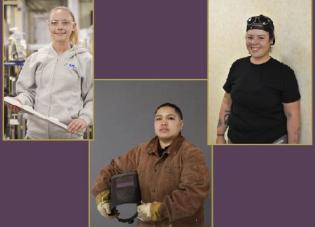 Three women apprentices