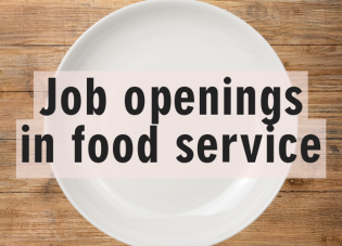 Job openings in food service