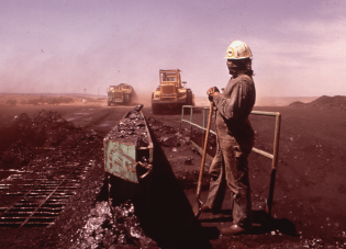 Navajo uranium miners at the Rico Mine in 1953. 