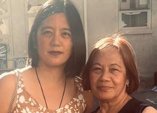 Patricia Nario Canites and her mother