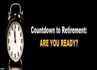 Countdown to retirement clock image.