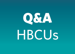 Question and Answer on HBCUs Graphic.